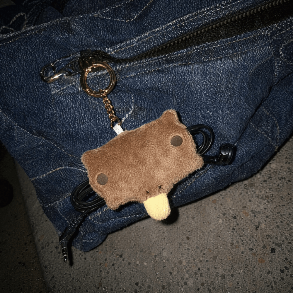 Cable Winder Keychain - Platypus Data Cable Organizer Furry Cute