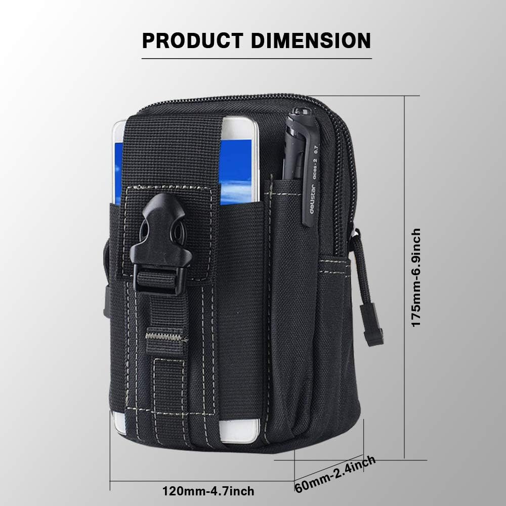 Tactical Molle Belt Pouch Mili - Edc Carry Belt Pouch บทวิจารณ์และราคา