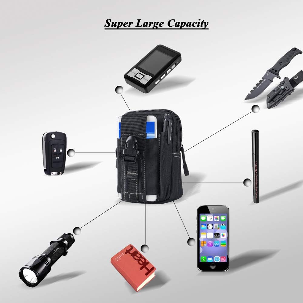 Tactical Molle Belt Pouch Mili - Edc Carry Belt Pouch บทวิจารณ์และราคา