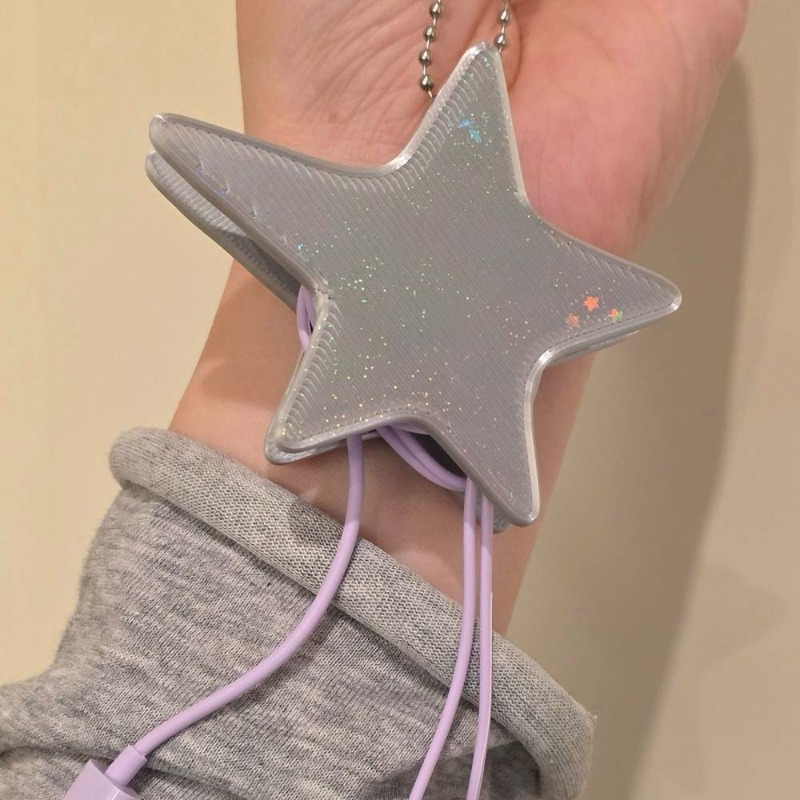 Y2K Star Shaped Cable Organize - Cable Winder Keychain บทวิจารณ์และราคา