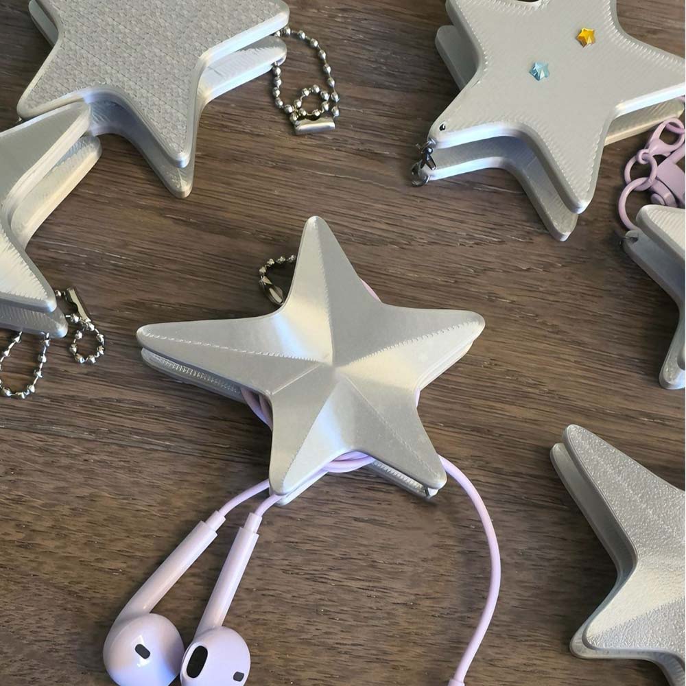 3D Star Cable Winder, Y2K Cute - Cable Winder Keychain บทวิจารณ์และราคา