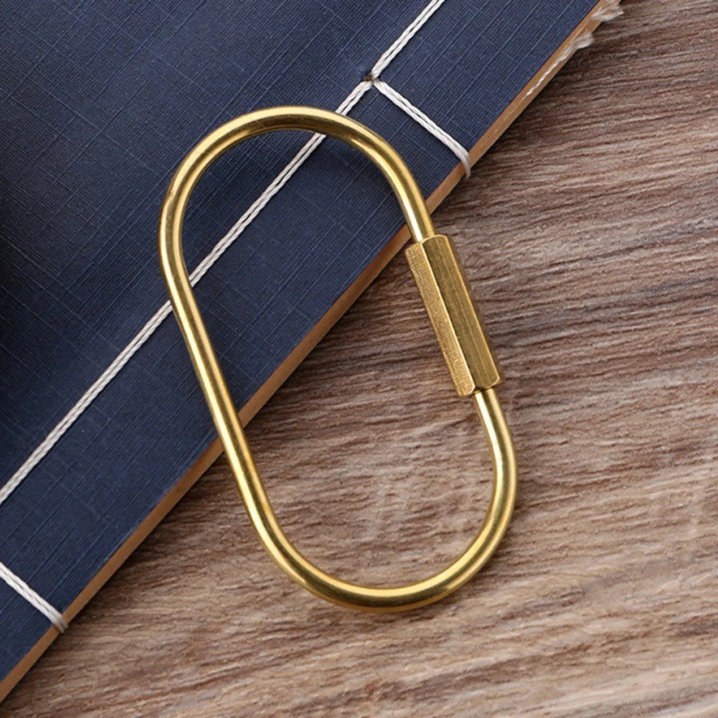Solid Brass Screw Lock Keychai - Edc Car Carry บทวิจารณ์และราคา