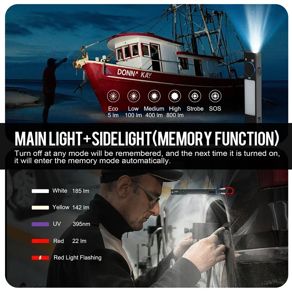 YC8001 1000LM Mini EDC Flashli - Keychain Flashlight บทวิจารณ์และราคา