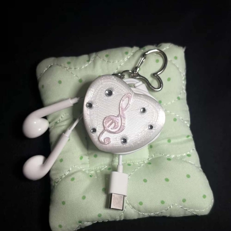 Gothic Musical Note Heart Cabl - Cable Winder Keychain บทวิจารณ์และราคา