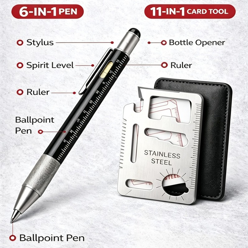 Men Gifts 6-in-1 Multitool Pen - Edc Every Day Carry おもちゃ บทวิจารณ์และราคา