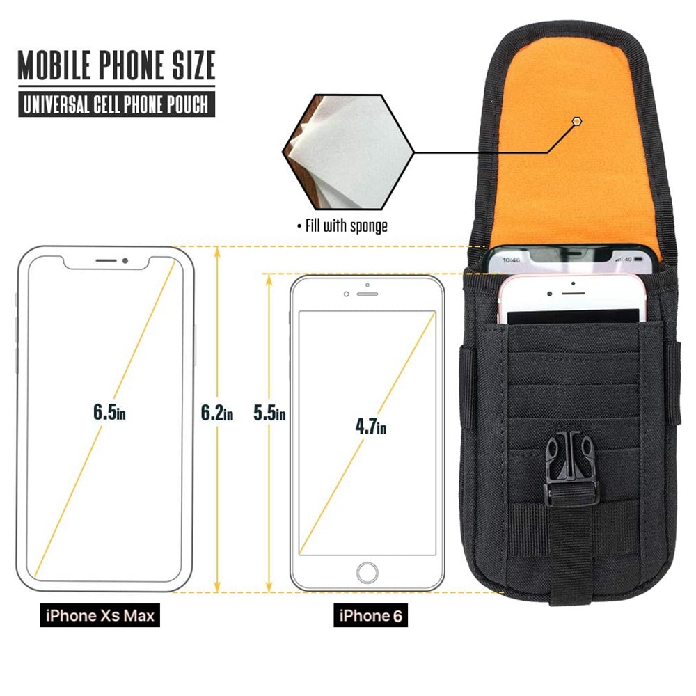 Tactical Phone Pouch Molle,Sma - Edc Carry Belt Pouch บทวิจารณ์และราคา