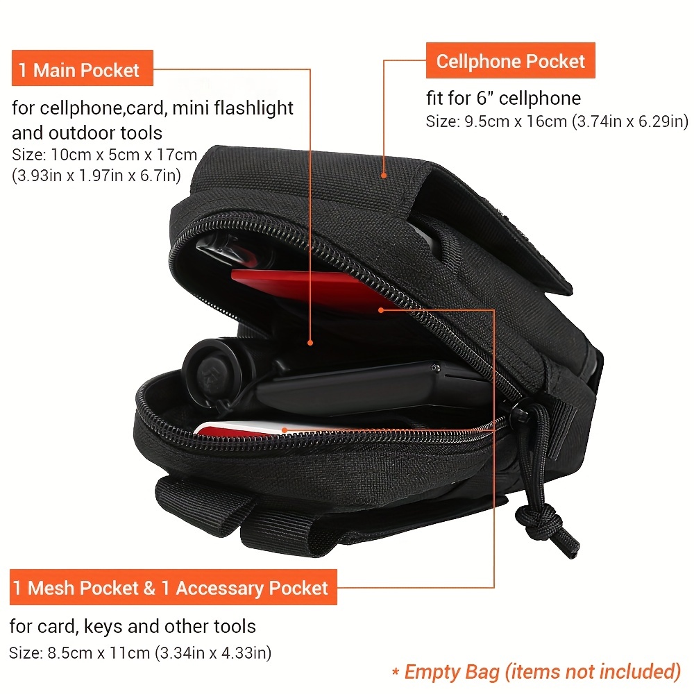 waist bag EDC tool bag vest ba - Edc Carry Belt Pouch บทวิจารณ์และราคา