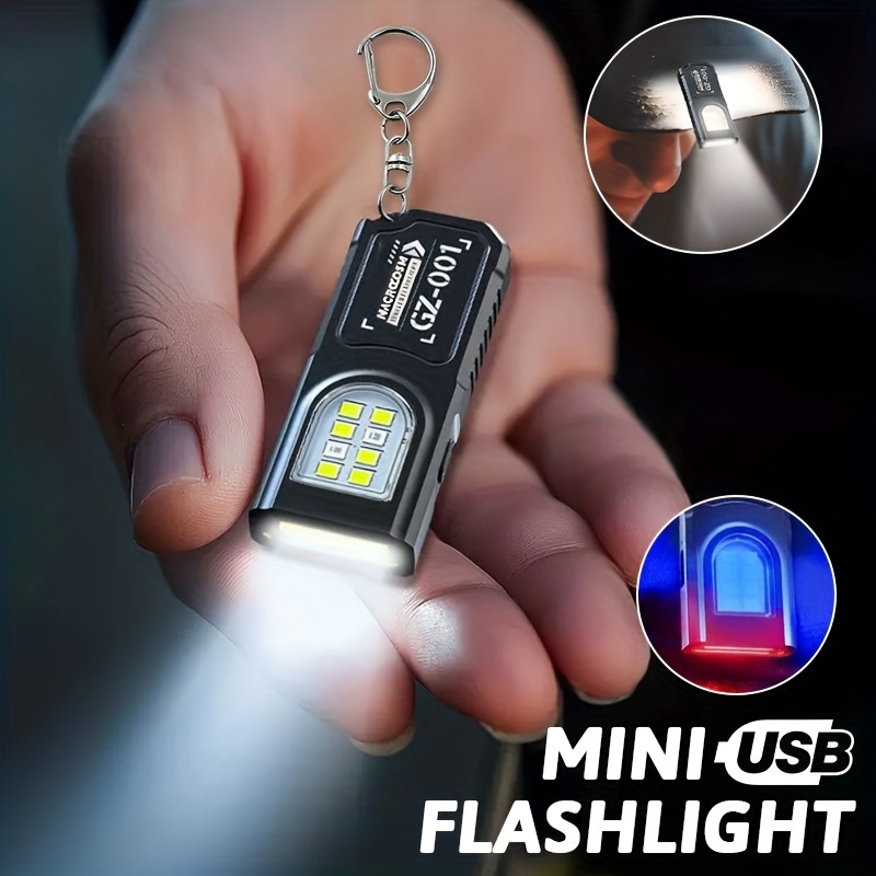 USB Rechargeable Hands-Free Fl - Keychain Flashlight บทวิจารณ์และราคา