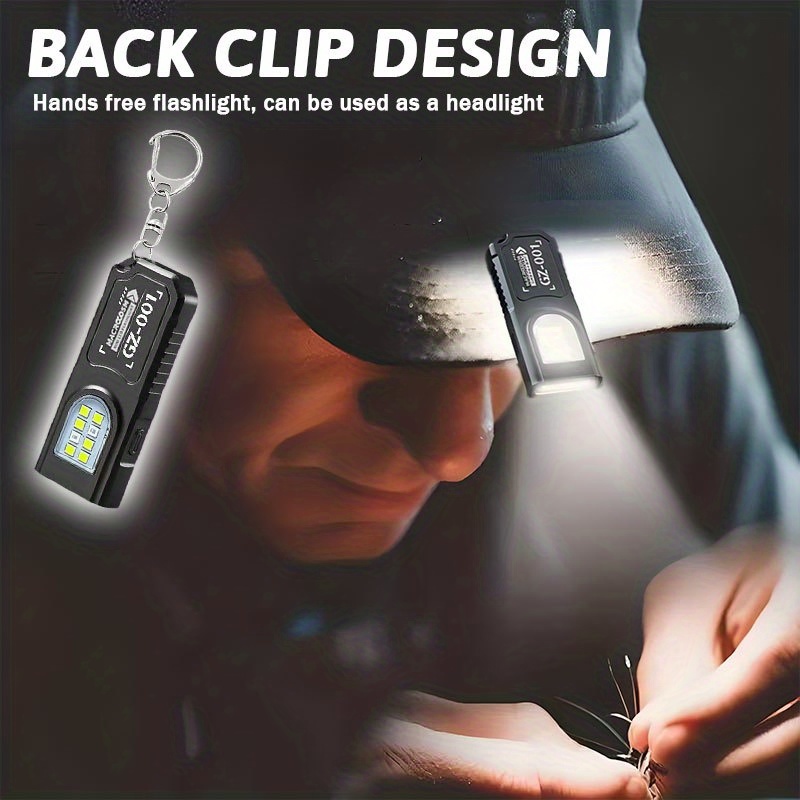 USB Rechargeable Hands-Free Fl - Keychain Flashlight บทวิจารณ์และราคา