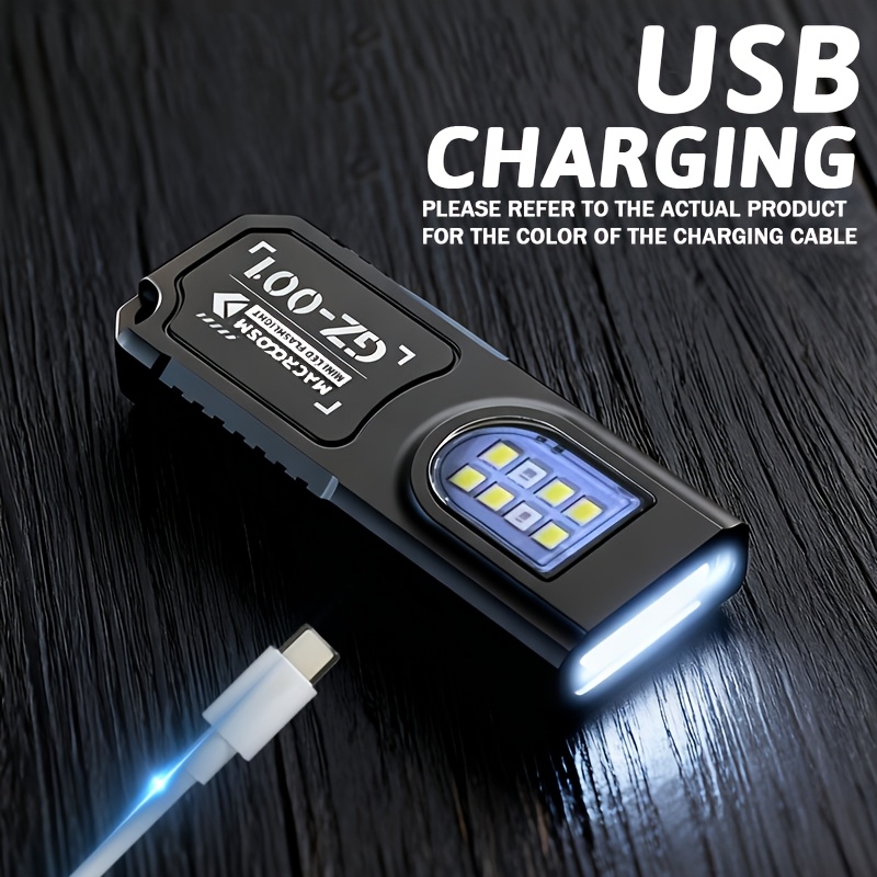 USB Rechargeable Hands-Free Fl - Keychain Flashlight บทวิจารณ์และราคา