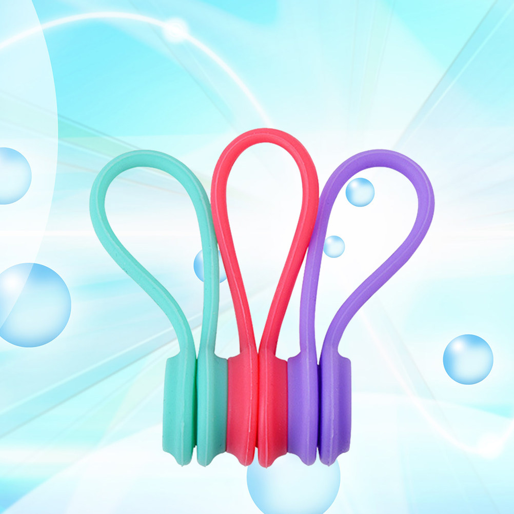 10Pcs Magnetic Earphone Cord O - Cable Winder Keychain บทวิจารณ์และราคา