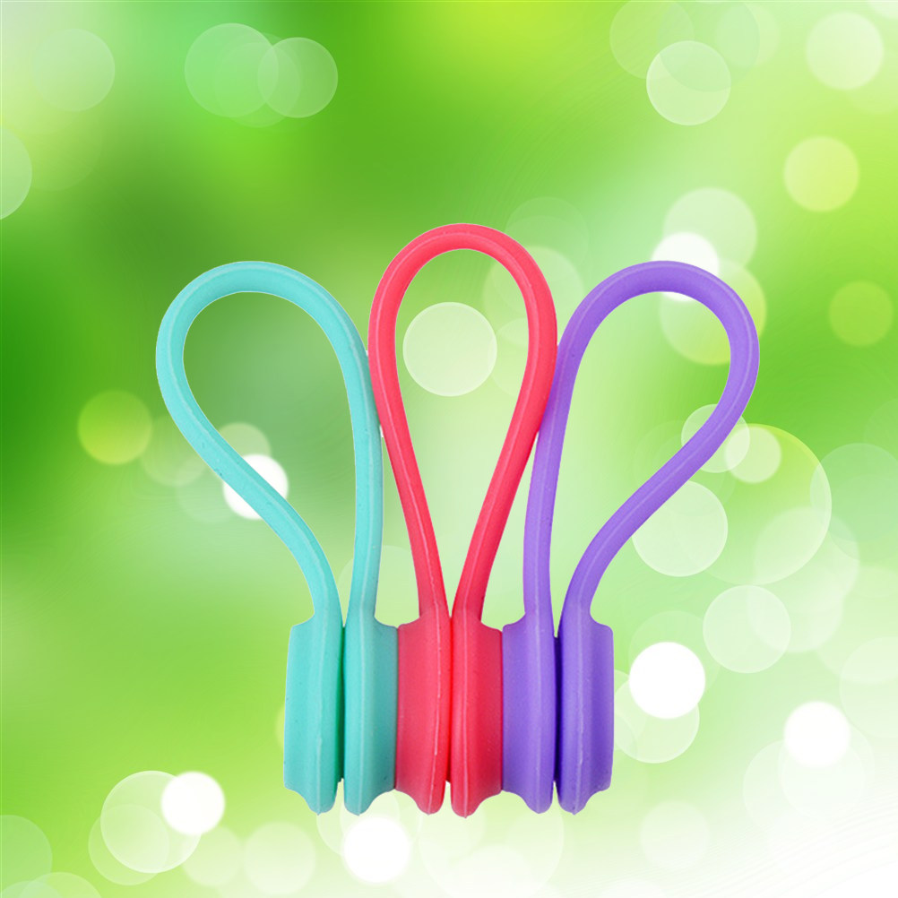 10Pcs Magnetic Earphone Cord O - Cable Winder Keychain บทวิจารณ์และราคา