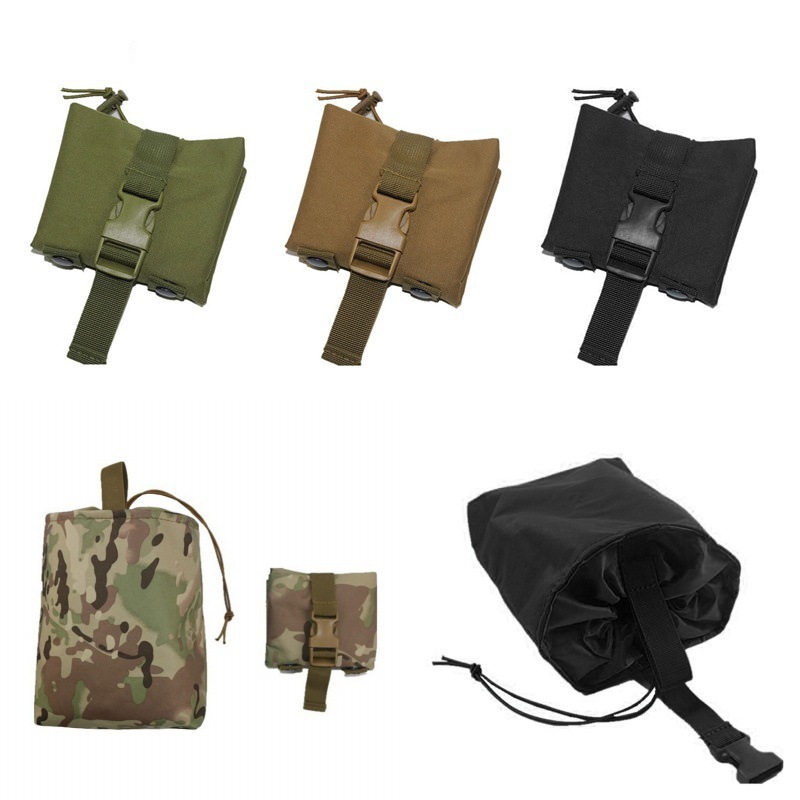 New Molle Folding Dump Drop Ma - Edc Carry Belt Pouch บทวิจารณ์และราคา