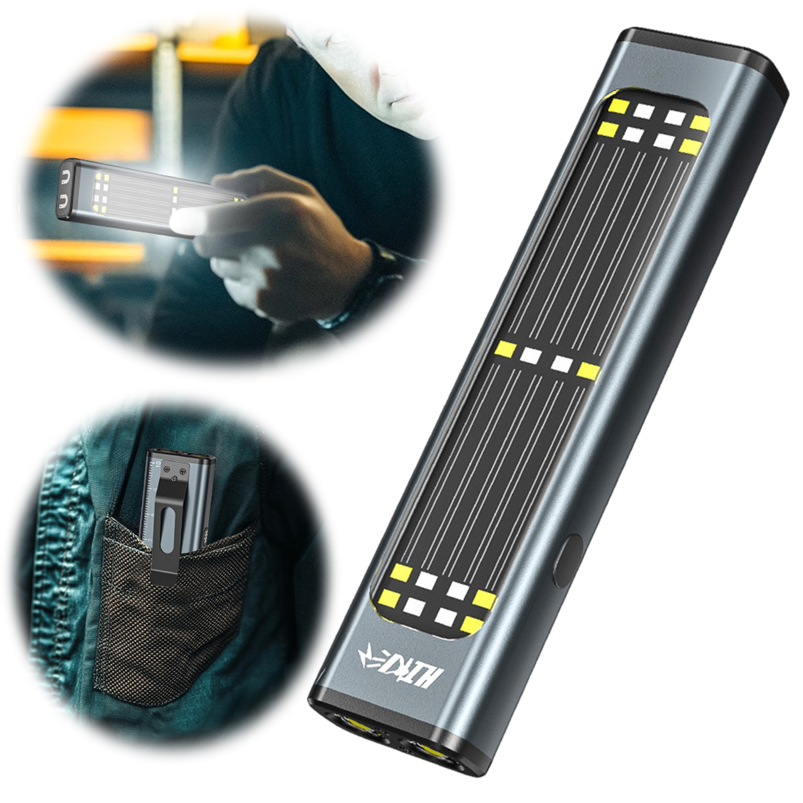 Flat EDC Flashlight with Magne - Edc Car Carry บทวิจารณ์และราคา